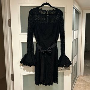 Very elegant cocktail dress. Ruffle Sleeve Lace Sheath dress